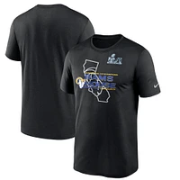 Men's Nike Black Los Angeles Rams Super Bowl LVI Champions Hometown T-Shirt