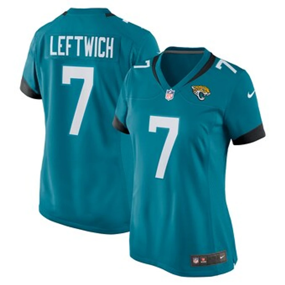 Women's Nike Byron Leftwich Teal Jacksonville Jaguars Retired Player Game Jersey