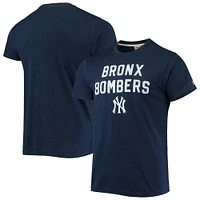 Men's Homage Navy New York Yankees Hyper Local Tri-Blend T-Shirt