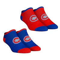 Women's Rock Em Socks Montreal Canadiens Core Team 2-Pack Low Cut Ankle Sock Set