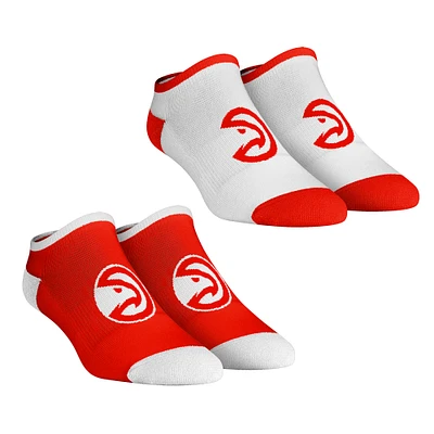 Women's Rock Em Socks Atlanta Hawks Core Team 2-Pack Low Cut Ankle Sock Set