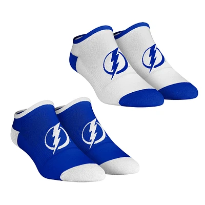 Women's Rock Em Socks Tampa Bay Lightning Core Team 2-Pack Low Cut Ankle Sock Set