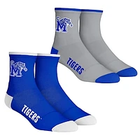 Youth Rock Em Socks Memphis Tigers Core Team 2-Pack Quarter Length Sock Set