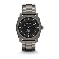 Fossil Gonzaga Bulldogs Machine Smoke Stainless Steel Watch