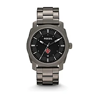 Fossil Louisiana Ragin' Cajuns Machine Smoke Stainless Steel Watch
