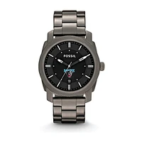 Fossil Maine Black Bears Machine Smoke Stainless Steel Watch
