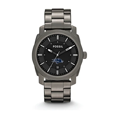 Fossil Nevada Wolf Pack Machine Smoke Stainless Steel Watch