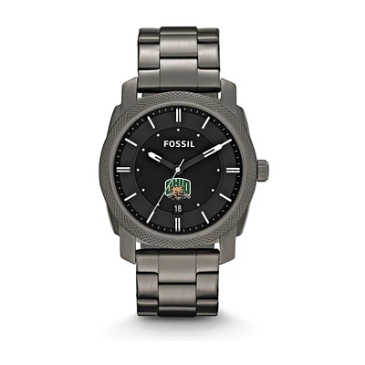 Fossil Ohio Bobcats Machine Smoke Stainless Steel Watch