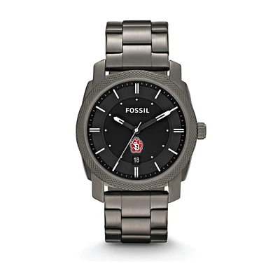 Fossil South Dakota Coyotes Machine Smoke Stainless Steel Watch
