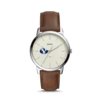 Fossil BYU Cougars The Minimalist Leather Watch