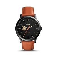 Fossil Army Black Knights The Minimalist Slim Light Brown Leather Watch