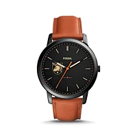 Fossil Army Black Knights The Minimalist Slim Light Brown Leather Watch