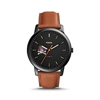 Fossil ECU Pirates The Minimalist Slim Light Brown Leather Watch