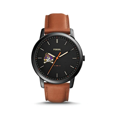 Fossil ECU Pirates The Minimalist Slim Light Brown Leather Watch