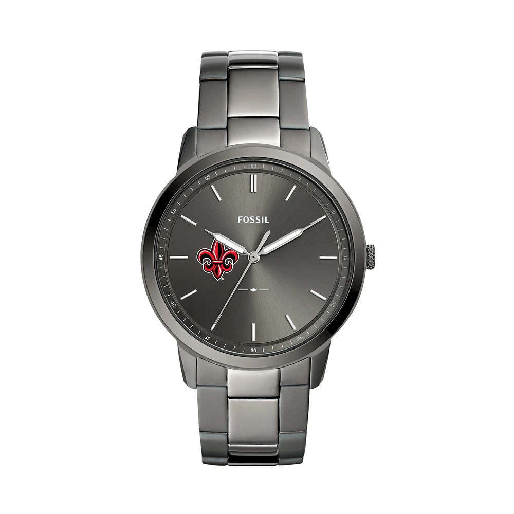 Fossil Louisiana Ragin' Cajuns The Minimalist Three-Hand Smoke Watch
