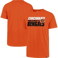 Men's '47 Orange Cincinnati Bengals Shadow Super Rival Short Sleeve T-Shirt