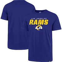 Men's '47 Royal Los Angeles Rams Logo Traction Super Rival T-Shirt