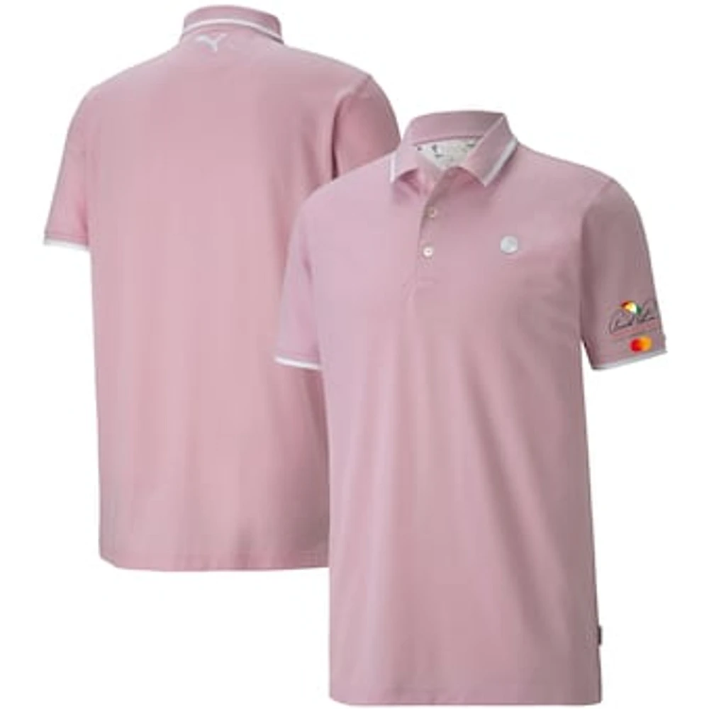 Men's Puma Pink Arnold Palmer Invitational Signature Tipped Polo