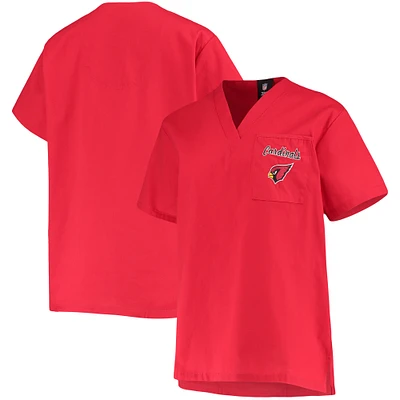 Women's Concepts Sport Cardinal Arizona Cardinals Scrub Top