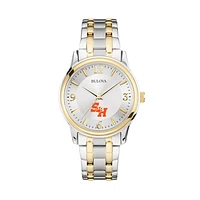 Bulova Silver/Gold Sam Houston State Bearkats Classic Two-Tone Round Watch