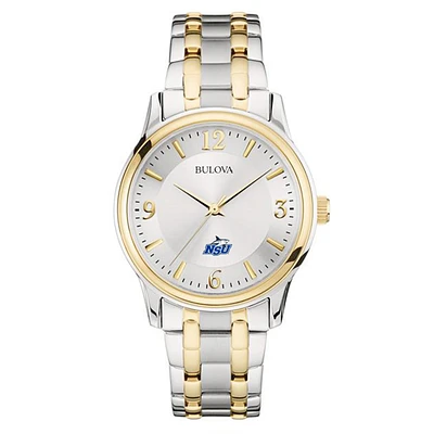 Bulova Silver/Gold Nova Southeastern Sharks Classic Two-Tone Round Watch
