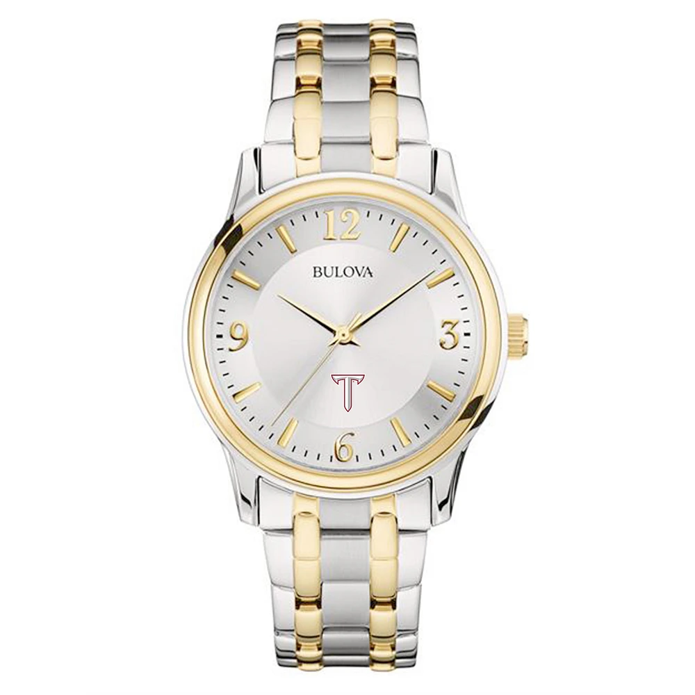 Bulova Silver/Gold Troy University Trojans Classic Two-Tone Round Watch