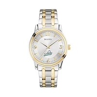 Bulova Silver/Gold Florida Gulf Coast Eagles Classic Two-Tone Round Watch