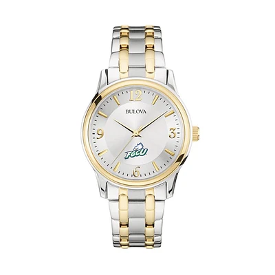 Bulova Silver/Gold Florida Gulf Coast Eagles Classic Two-Tone Round Watch