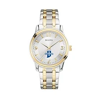 Bulova Silver/Gold Indiana State Sycamores Classic Two-Tone Round Watch