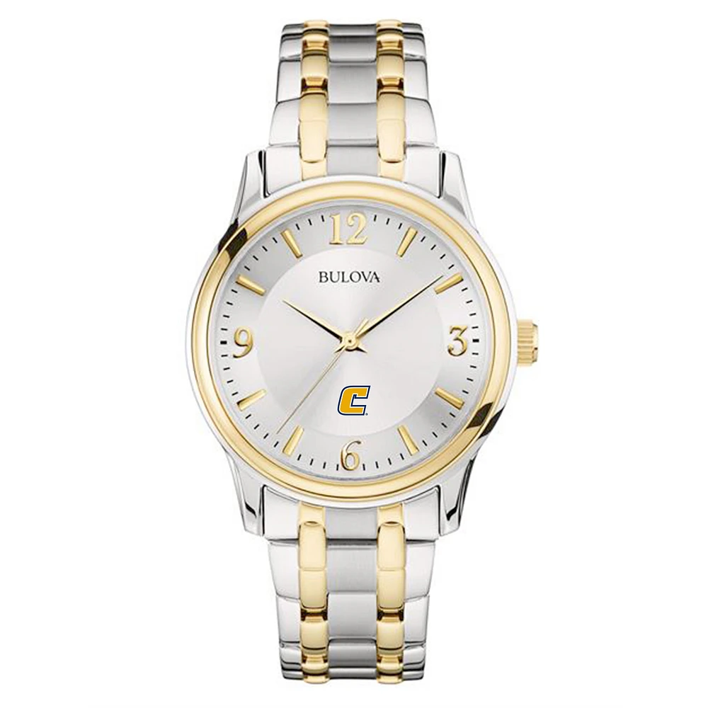 Bulova Silver/Gold Tennessee Chattanooga Mocs Classic Two-Tone Round Watch