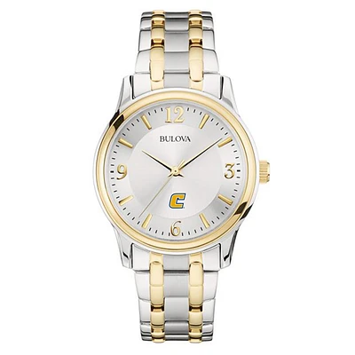 Bulova Silver/Gold Tennessee Chattanooga Mocs Classic Two-Tone Round Watch