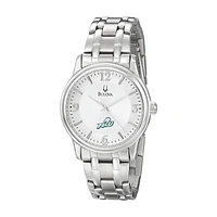 Men's Bulova  Silver Florida Gulf Coast Eagles