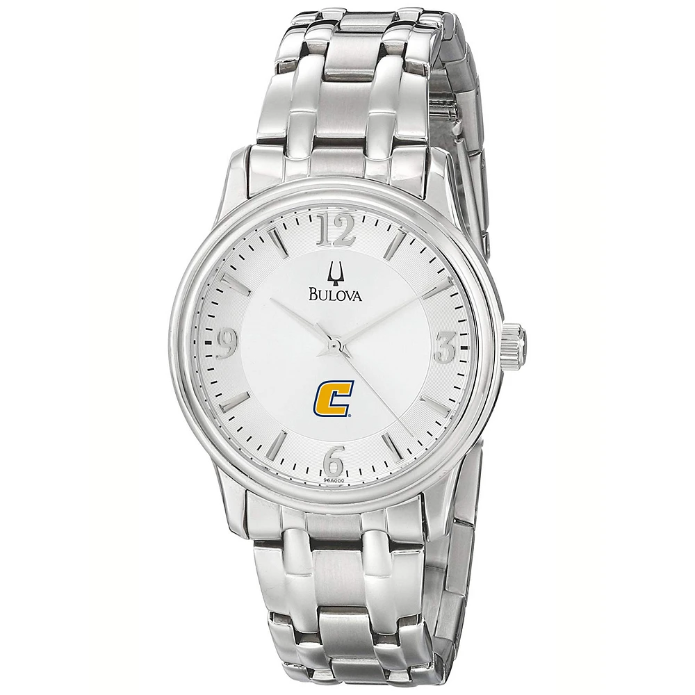 Men's Bulova Silver Tennessee Chattanooga Mocs