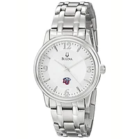Men's Bulova  Silver Liberty Flames