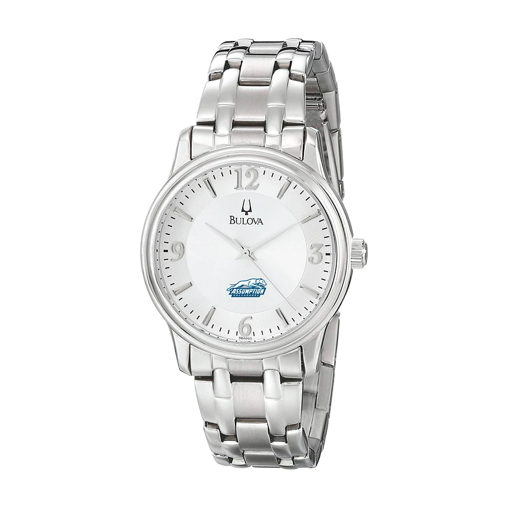Men's Bulova Silver Assumption Greyhounds