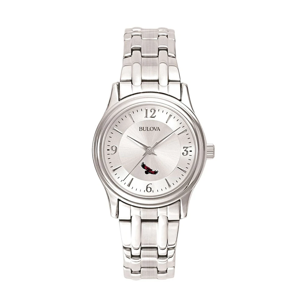 Women's Bulova Silver Saint Joseph's Hawks Stainless Steel Quartz Watch