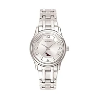 Women's Bulova Silver Saint Joseph's Hawks Stainless Steel Quartz Watch