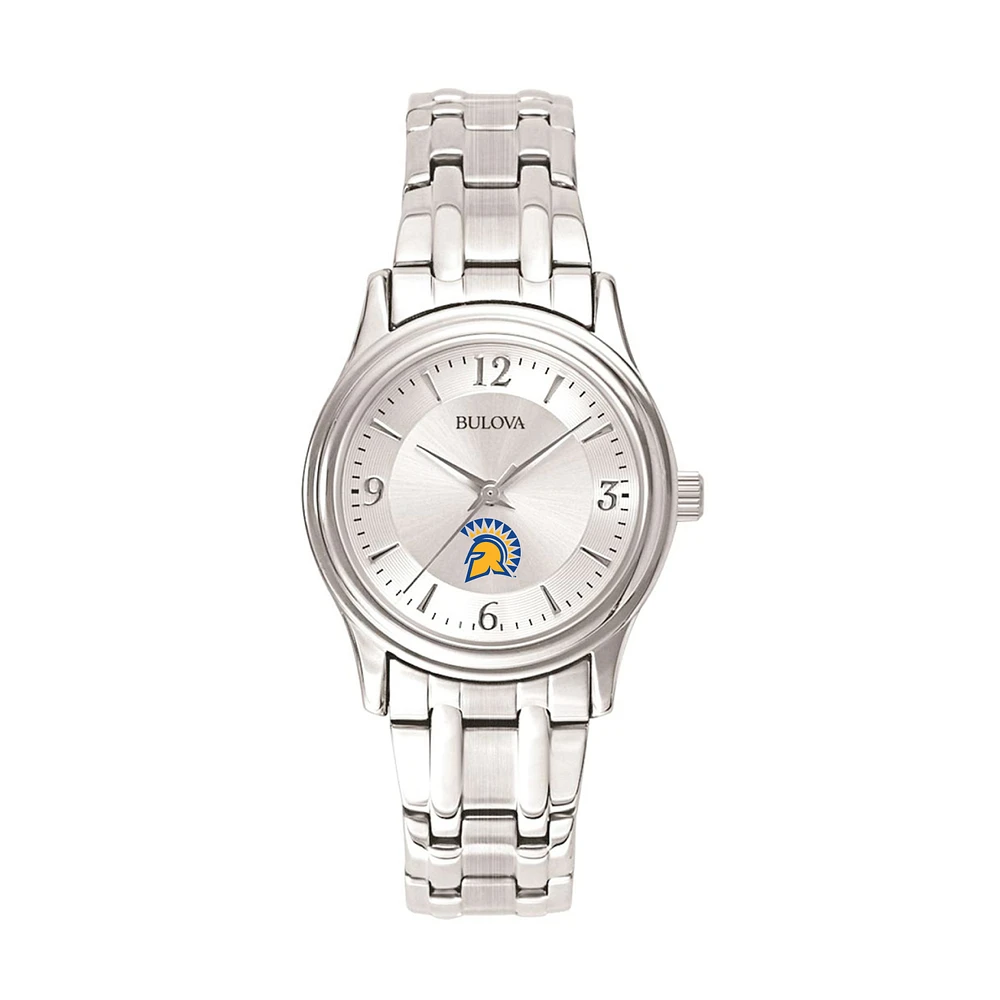 Women's Bulova Silver San Jose State Spartans Stainless Steel Quartz Watch