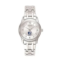 Women's Bulova Silver Creighton Bluejays Stainless Steel Quartz Watch