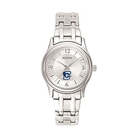 Women's Bulova Silver Creighton Bluejays Stainless Steel Quartz Watch