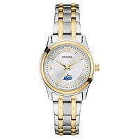 Women's Bulova Silver/Gold Nova Southeastern Sharks Classic Two-Tone Round Watch