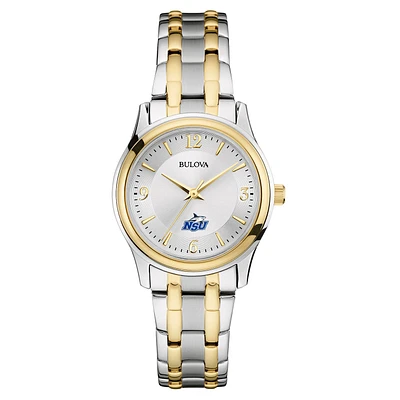 Women's Bulova Silver/Gold Nova Southeastern Sharks Classic Two-Tone Round Watch