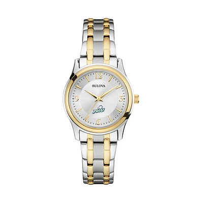 Women's Bulova Silver/Gold Florida Gulf Coast Eagles Classic Two-Tone Round Watch