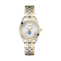 Women's Bulova Silver/Gold Indiana State Sycamores Classic Two-Tone Round Watch