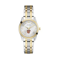 Women's Bulova Silver/Gold Rochester Institute of Technology Tigers Classic Two-Tone Round Watch