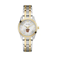 Women's Bulova Silver/Gold Rochester Institute of Technology Tigers Classic Two-Tone Round Watch