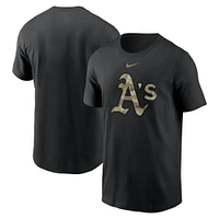 Men's Nike Black Athletics Camo Logo Team T-Shirt