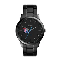 Fossil Louisiana Tech Bulldogs The Minimalist Slim Stainless Steel Watch