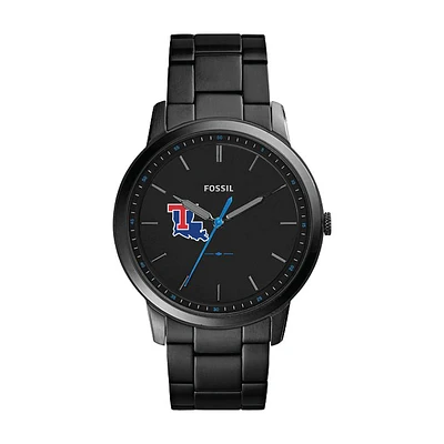 Fossil Louisiana Tech Bulldogs The Minimalist Slim Stainless Steel Watch