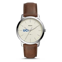 Fossil UC Irvine Anteaters The Minimalist Brown Leather Watch